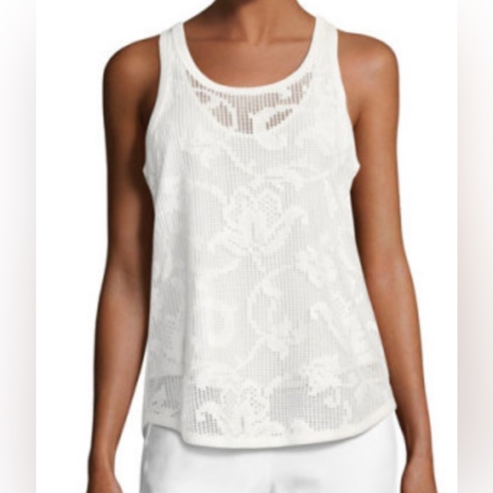 rag & bone Ivory Lace Sleeveless Top